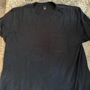 Plain Black Jockey Pocket Tee